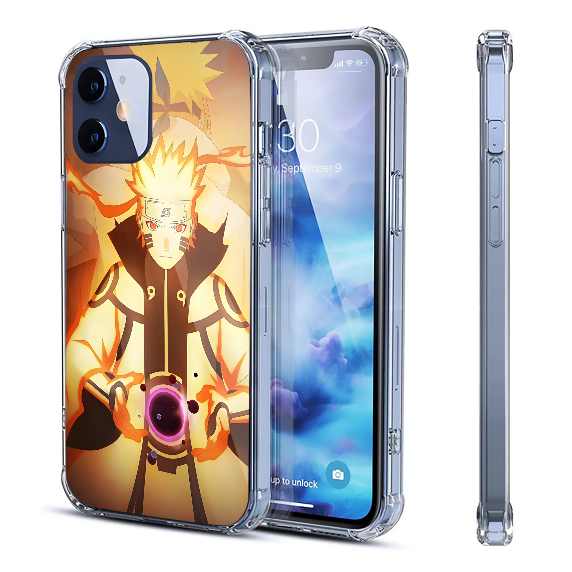 （画像用） NARUTO -ナルト- NARUTO -ナルト- 疾風伝 【iPhone 12シリーズ対応】透明スマホケース（クリアソフトケース）